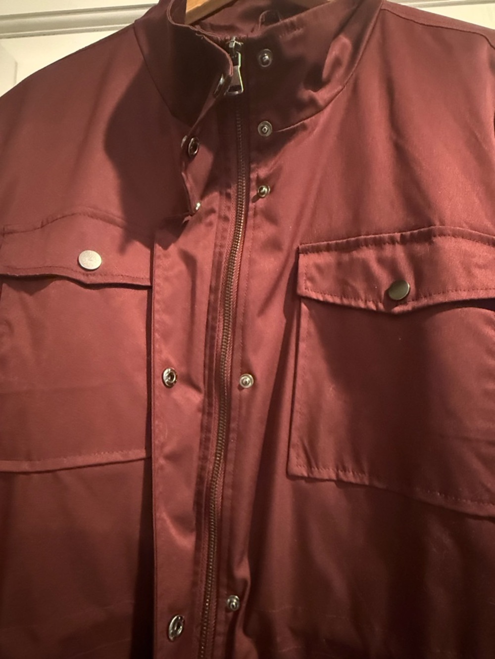 Lane Bryant Women’s Utility Jacket in Burgundy - Picture 5 of 9